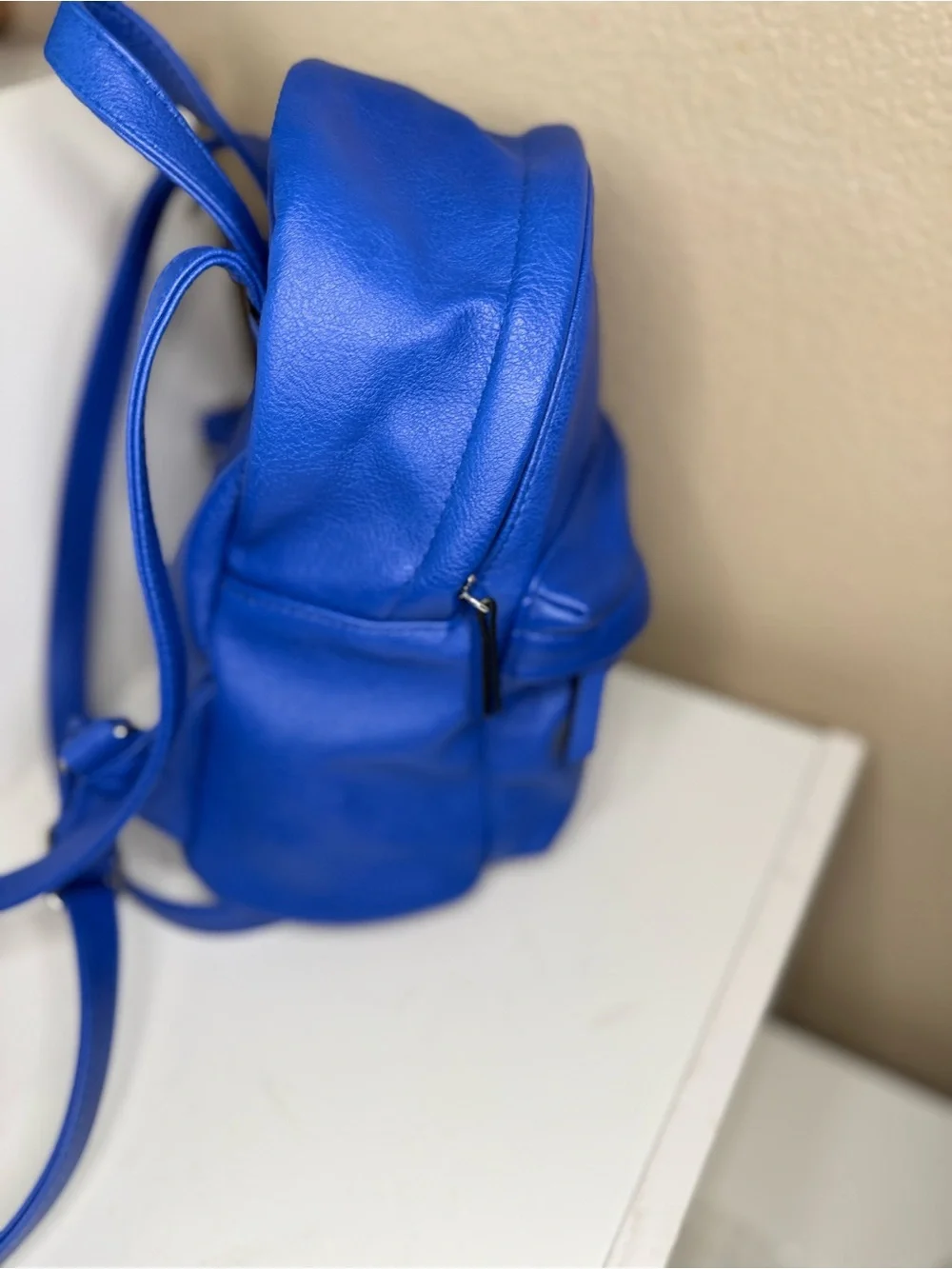 Wild Fable Cobalt Blue Mini Backpack Faux Leather Y2K Target Daypack